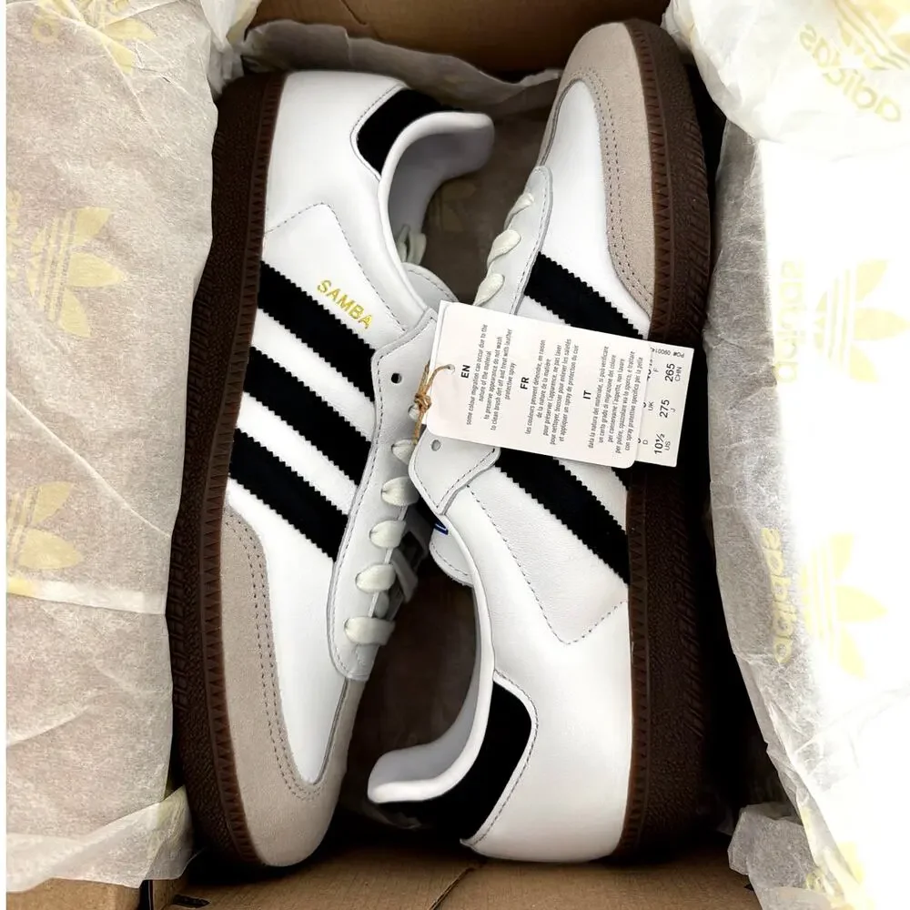Adidas Women's Cloud White Core Clear Granite Samba Original Shoes Size 10.5